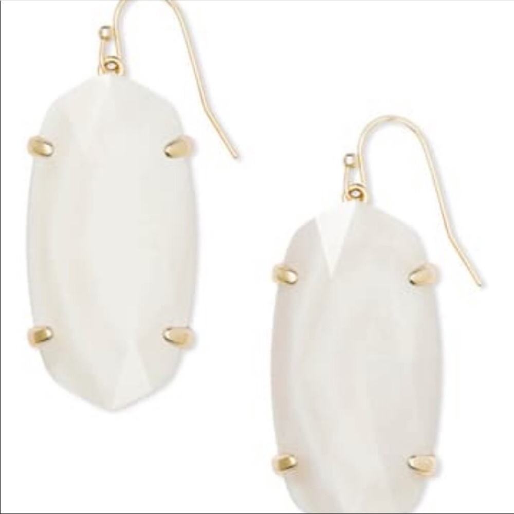 White Shell KENDRA SCOTT drop earrings
